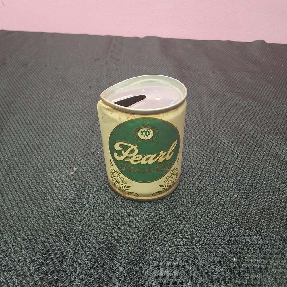 Pearl Cream Ale Vintage Pop Top Tin Can